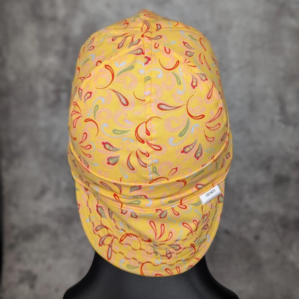 Frontier Paisley - Yellow Cotton Welding Cap