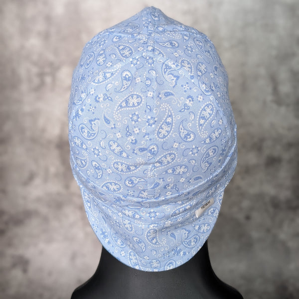 Sky Paisley Bandanna Cotton Welding Cap