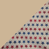 Khaki w/ Khaki & White Stars Band & Brim