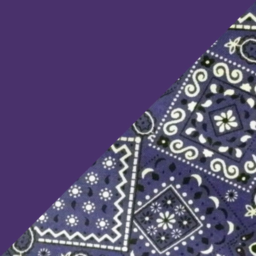 Purple w/ Purple Bandanna Band & Brim
