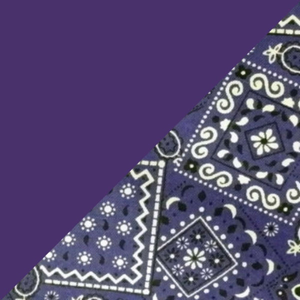 Purple w/ Purple Bandanna Band & Brim