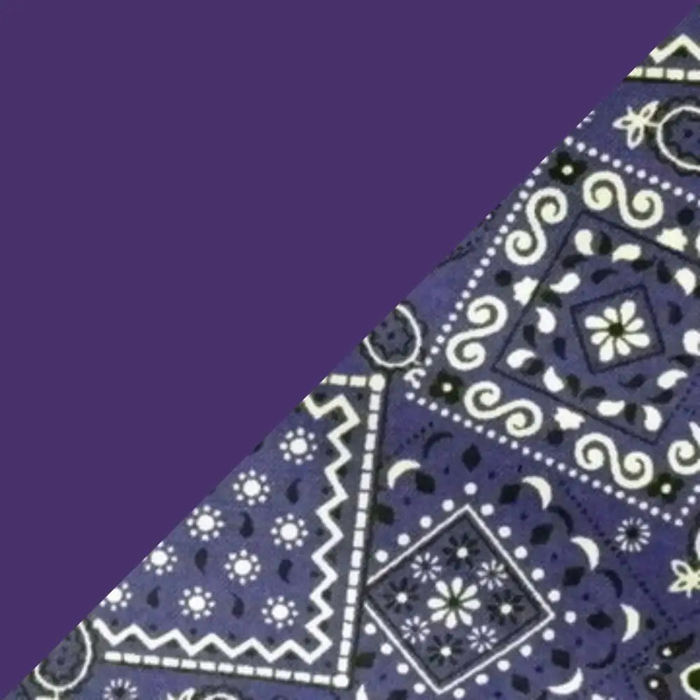 Purple Bandanna 2 Tone Cotton Welding Cap |  HD Welding Hats