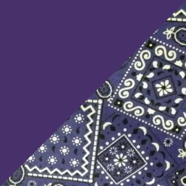 Purple Bandanna 2 Tone Cotton Welding Cap |  HD Welding Hats