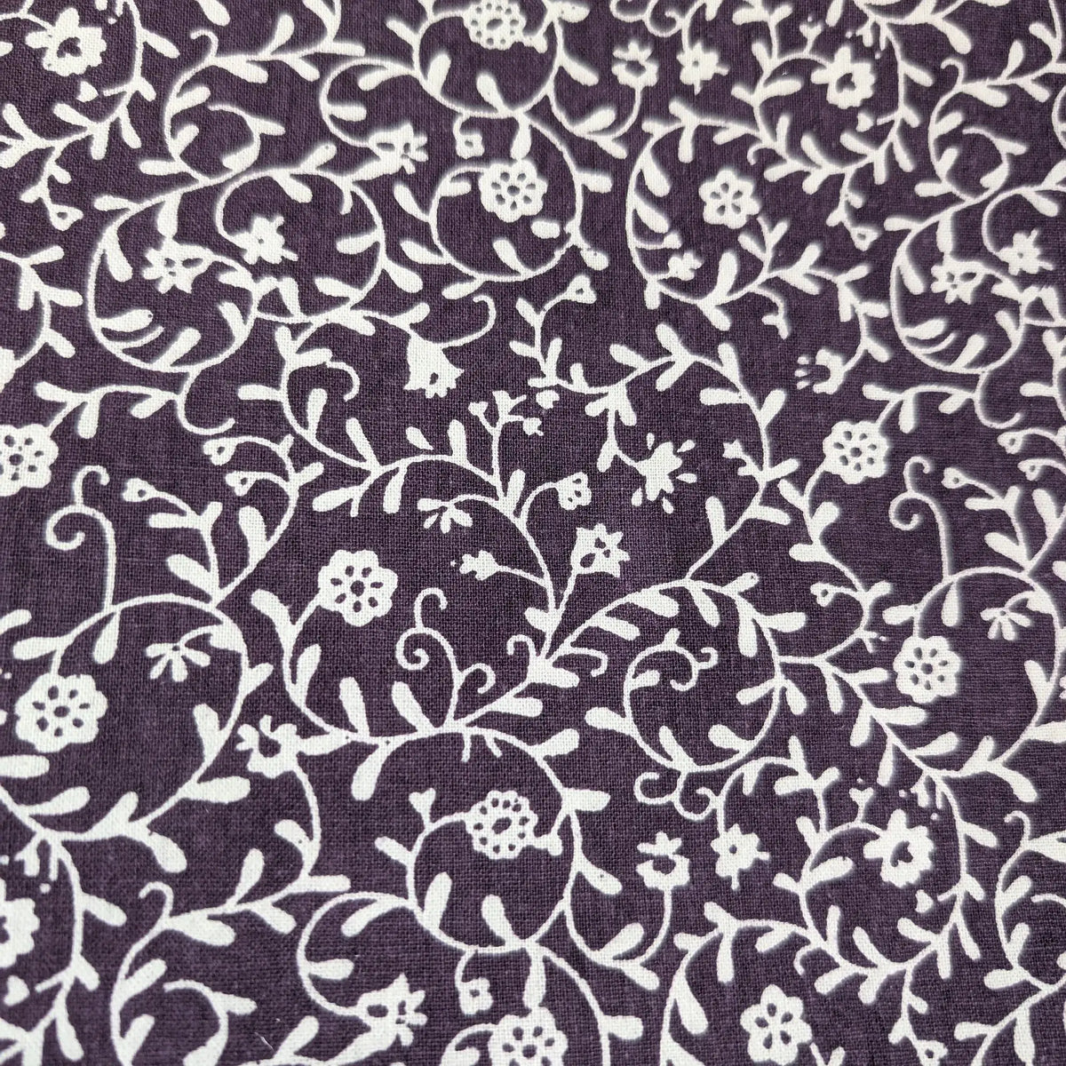 Purple Floral Welding Cap – White Vine Print |  HD Welding Hats