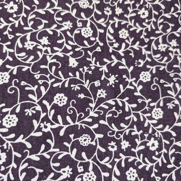 Purple Floral Welding Cap – White Vine Print |  HD Welding Hats