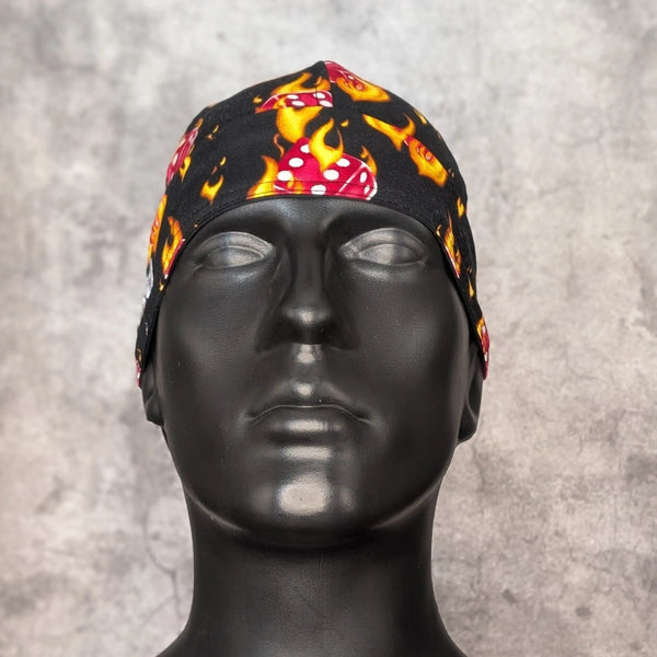 Red Dice Cotton Welding Cap |  HD Welding Hats