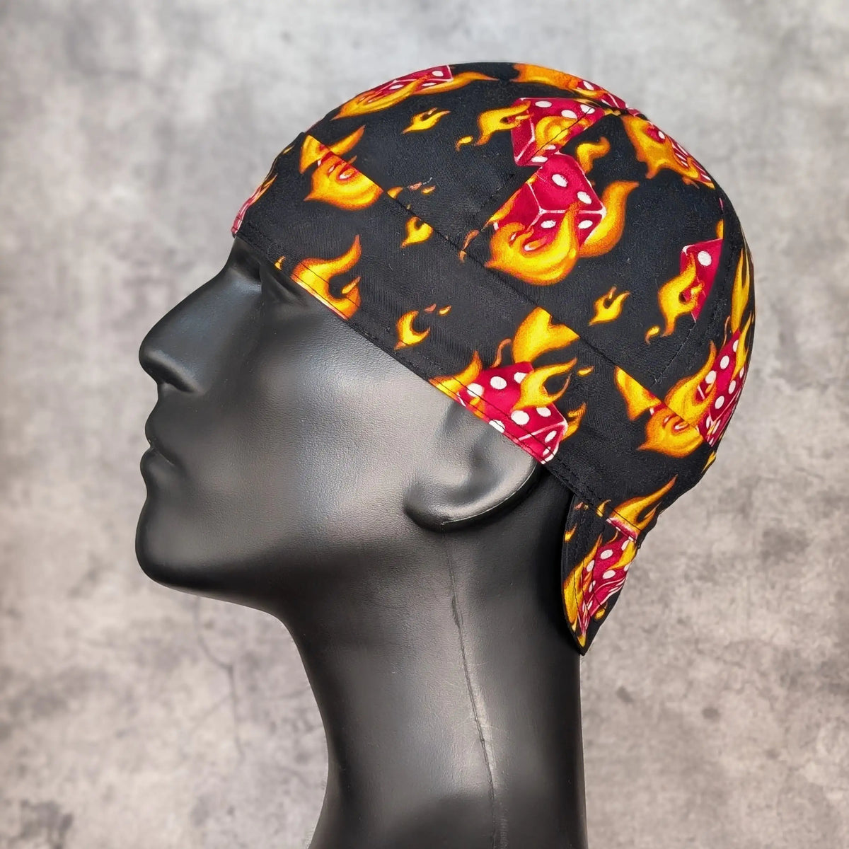 Red Dice Cotton Welding Cap |  HD Welding Hats