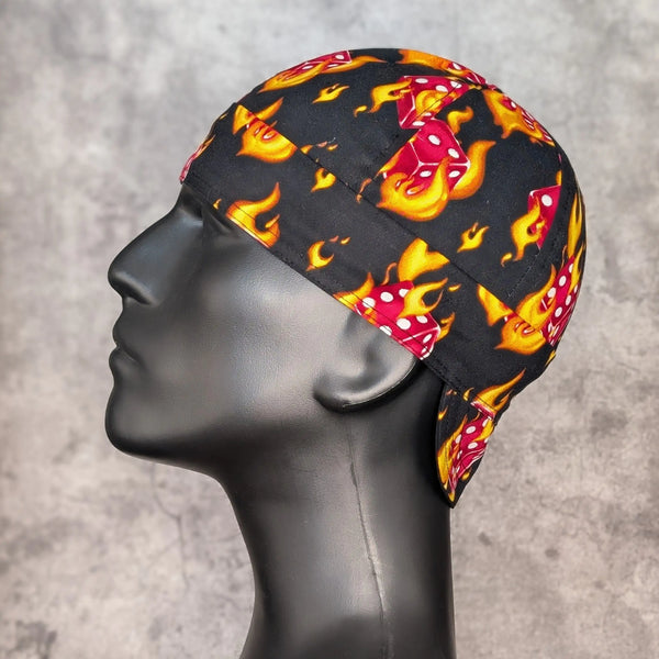 Red Dice Cotton Welding Cap |  HD Welding Hats