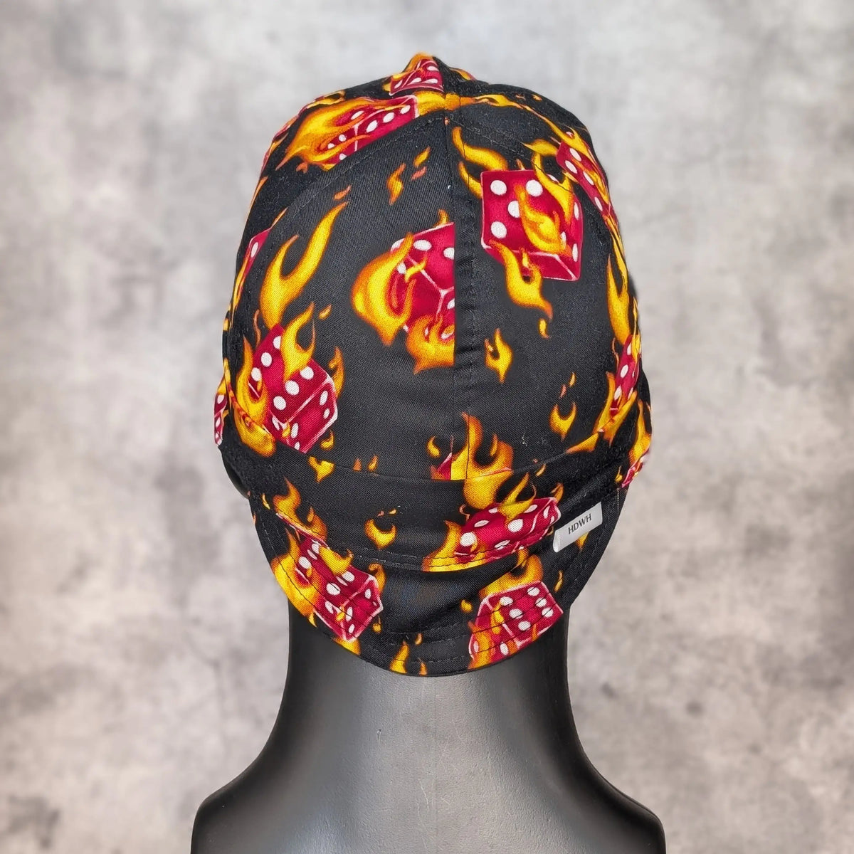 Red Dice Cotton Welding Cap |  HD Welding Hats