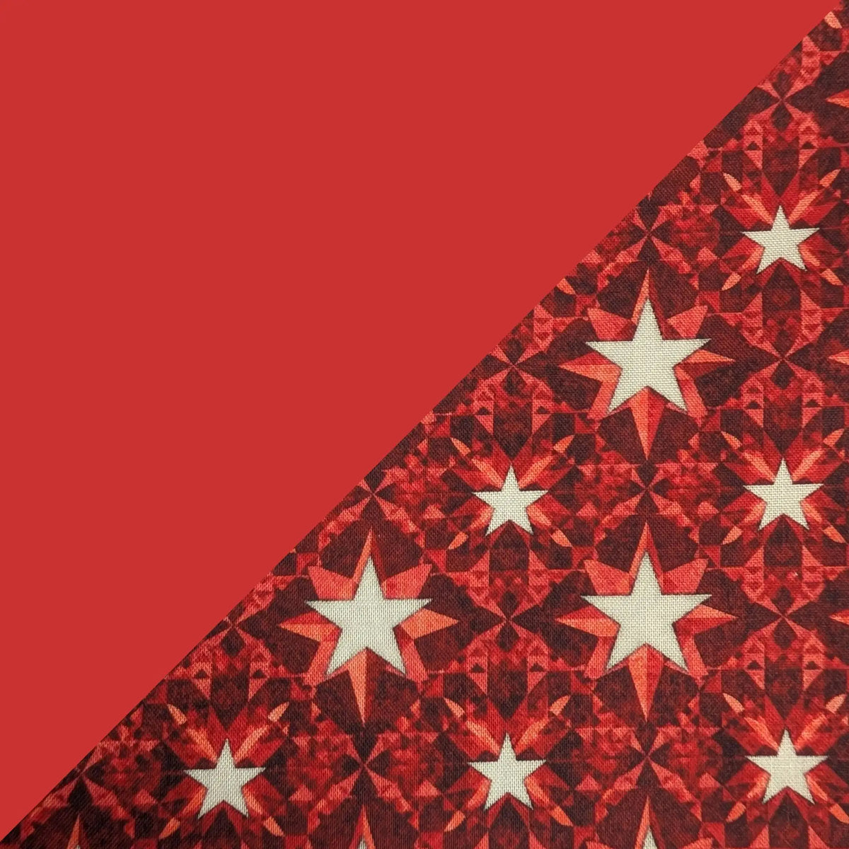 Red w/ Kaleidoscope Stars Band & Brim