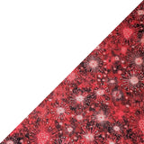 White w/ Red Sparks  Band & Brim