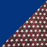 Blue w/ Red - White Stars Band & Brim