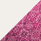 White w/ Rose Bandanna Band & Brim