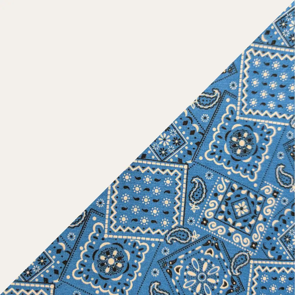 Royal Blue Bandanna 2 Tone Cotton Welding Cap |  HD Welding Hats