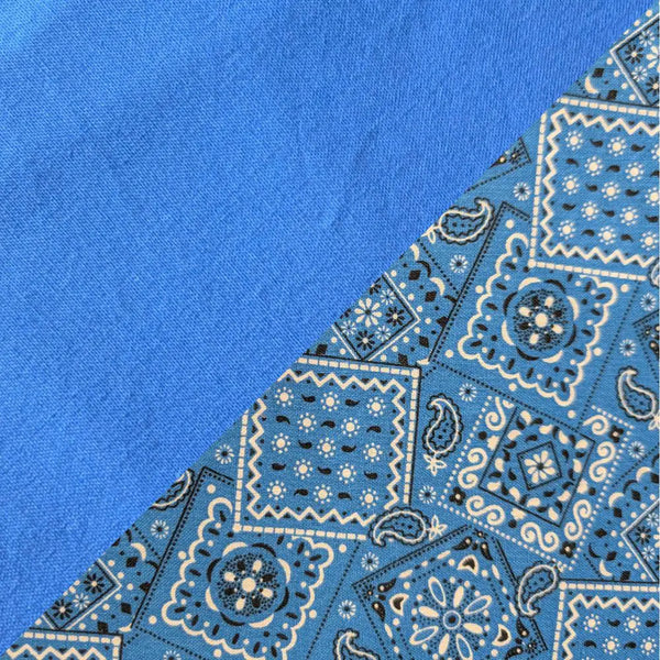 Royal Blue Bandanna 2 Tone Cotton Welding Cap |  HD Welding Hats