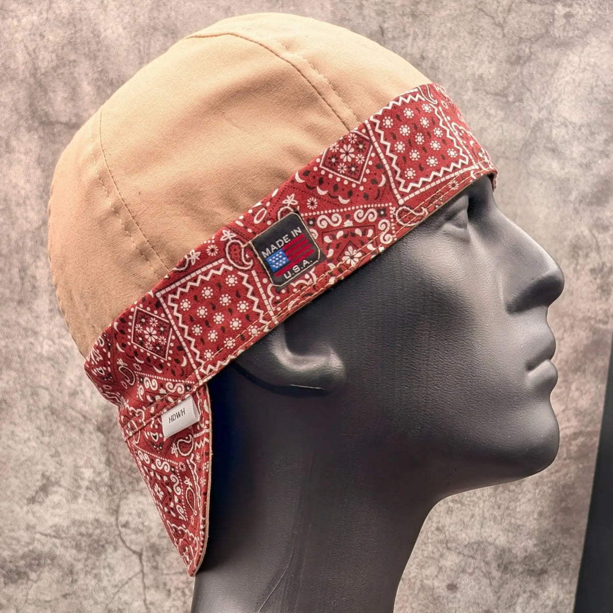 Rust Bandanna 2 Tone Cotton Welding Cap |  HD Welding Hats