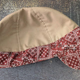 Rust Bandanna 2 Tone Cotton Welding Cap |  HD Welding Hats