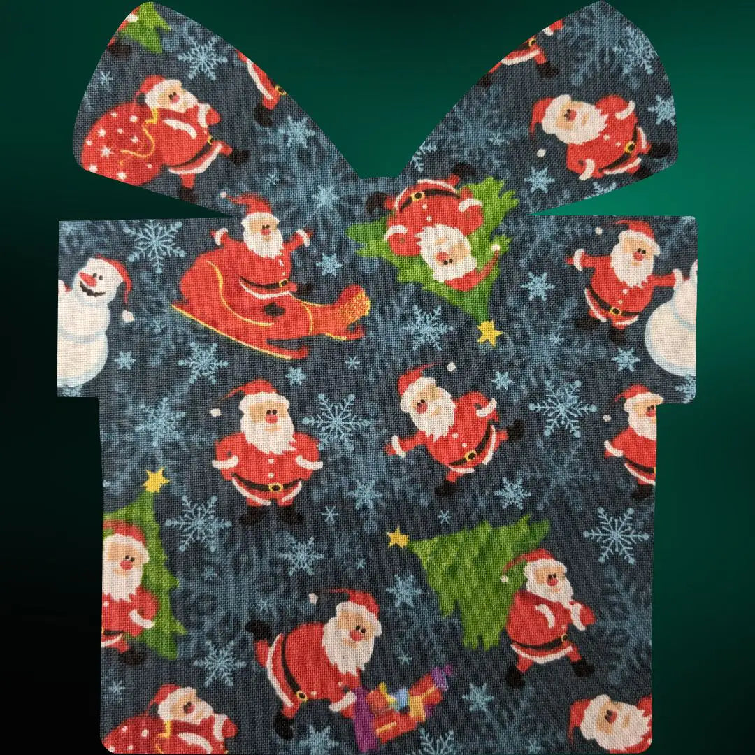 Santa on Blue 2 Cotton Welding Cap |  HD Welding Hats