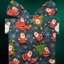 Santa on Blue 2 Cotton Welding Cap |  HD Welding Hats