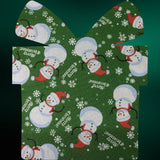 Snowman on Green Cotton Welding Cap |  HD Welding Hats