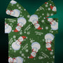Snowman on Green Cotton Welding Cap |  HD Welding Hats