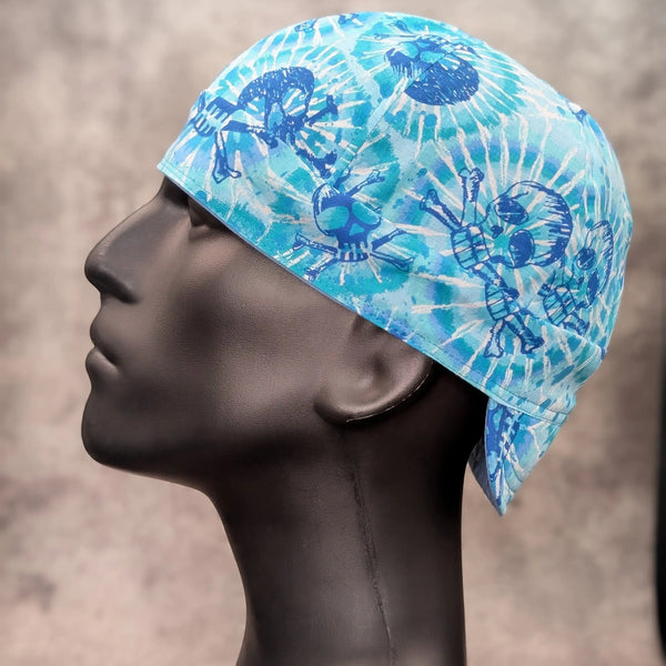 Tie-Dye Skulls Cotton Welding Cap |  HD Welding Hats