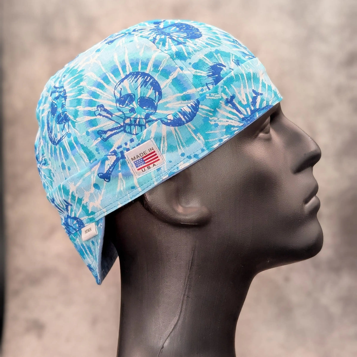 Tie-Dye Skulls Cotton Welding Cap |  HD Welding Hats
