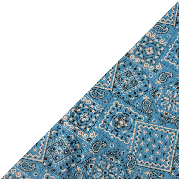 Turquoise Bandanna 2 Tone Cotton Welding Cap |  HD Welding Hats