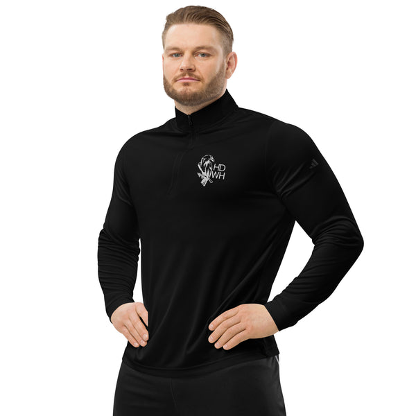 Black Adidas Quarter Zip Pullover Fit Check