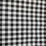 Black Checks welding cap fabric