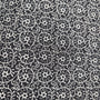 Black Floral welding cap fabric