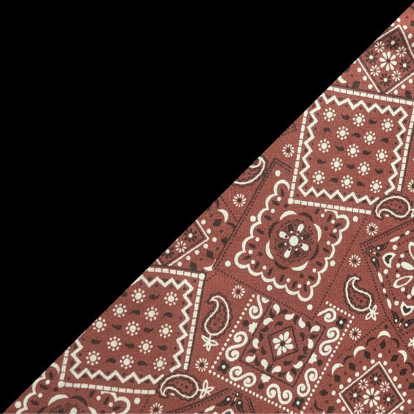 Black w/ Rust Bandanna band & brim