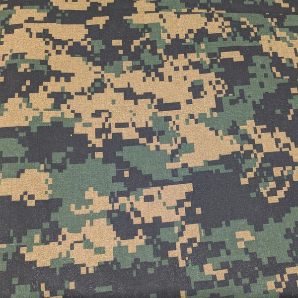 Digital Green Camo Fabric