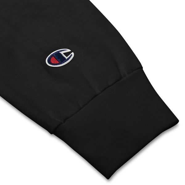 HD Logo Champoin long sleeve shirt sleeve detail