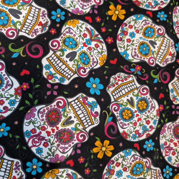 Large Cantina Sugar Skulls welding cap fabric