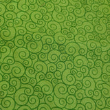 Lime Scrolls welding cap fabric