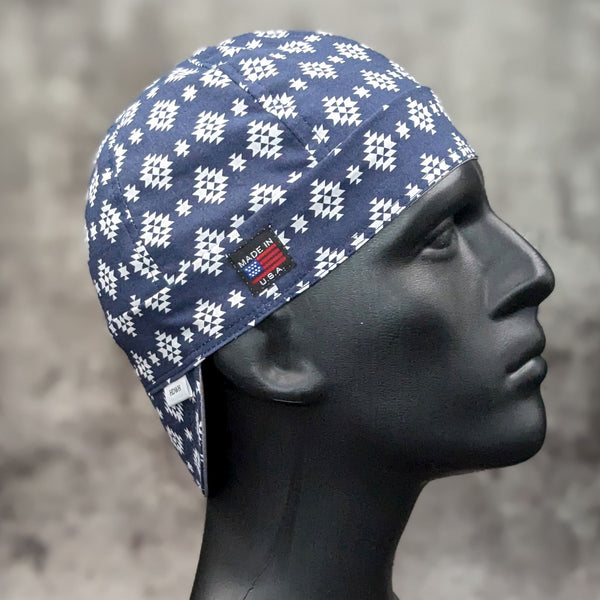 Navy Diamonds Welding hat