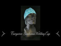 Turquoise Bandanna Welding Cap