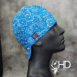 Royal Blue Bandanna Welding Hat