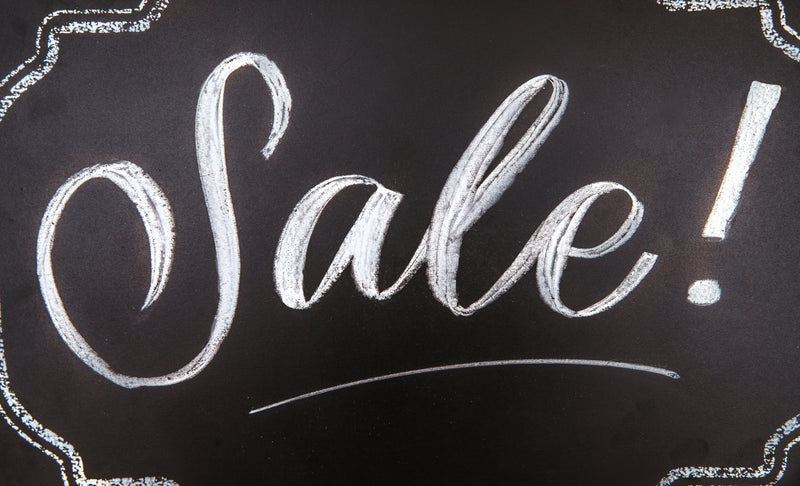 Chalk Sale Sign