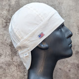 Solid White Welding Cap