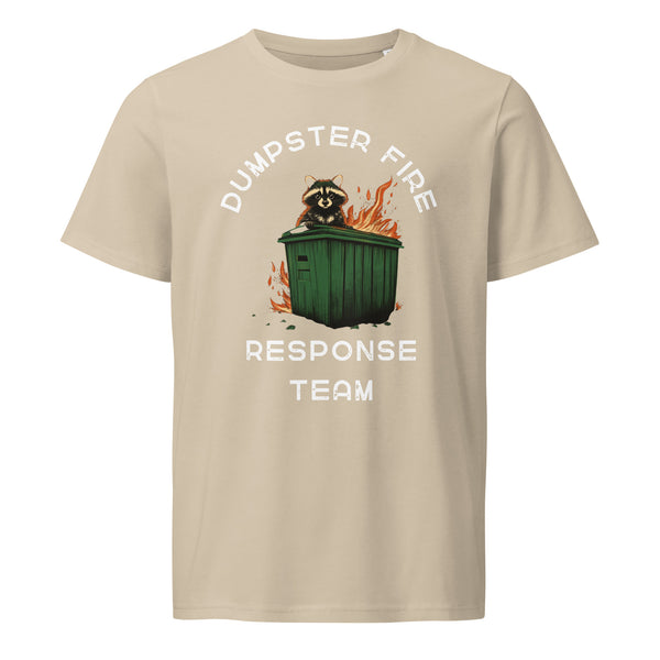 Dumpster Fire T-shirt in Desert Tan - HD Welding Hats