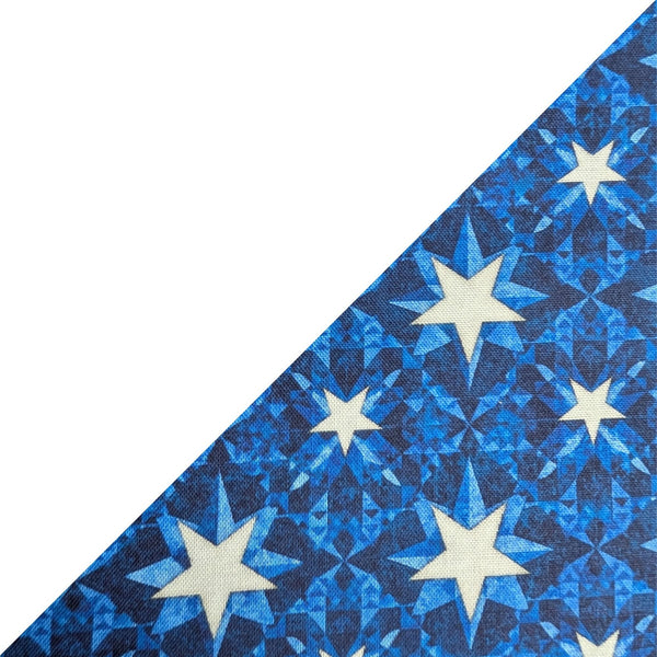 Navy Kaleidoscope Stars 2 Tone Cotton Welding Cap