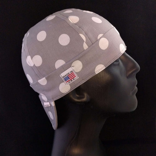 Gray Dots Welding Hat