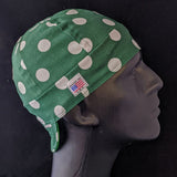 Hunter Green Dots Welding Cap - HD Welding Hats