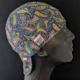 Navy Paisley Welding Cap - HD Welding Hats