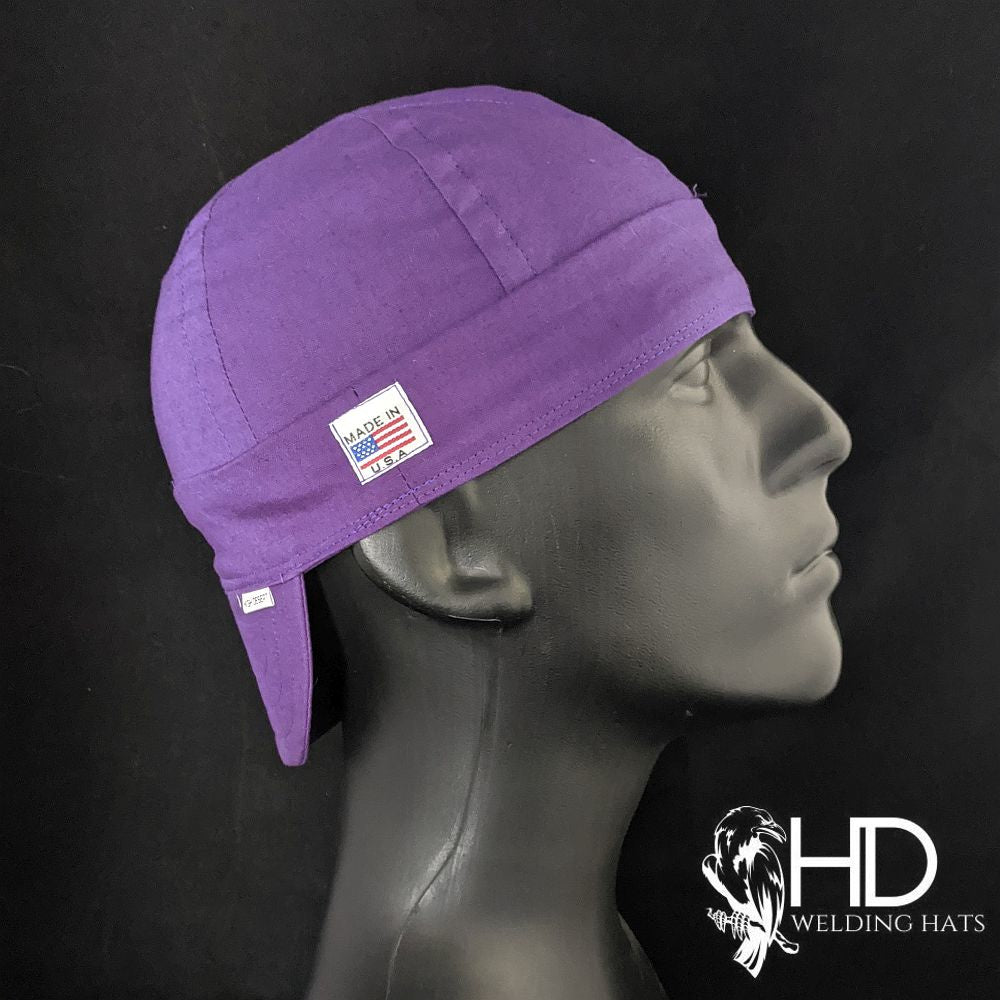Solid Purple Welding Cap