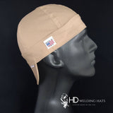 Solid Khaki Welding Cap - HD Welding Hats