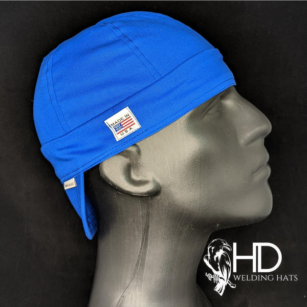 Solid Blue Welding Cap