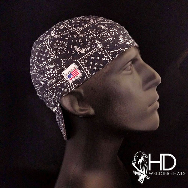 Black Bandanna Welding Cap